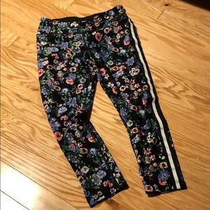 Calvin Klein Floral Striped Leggings